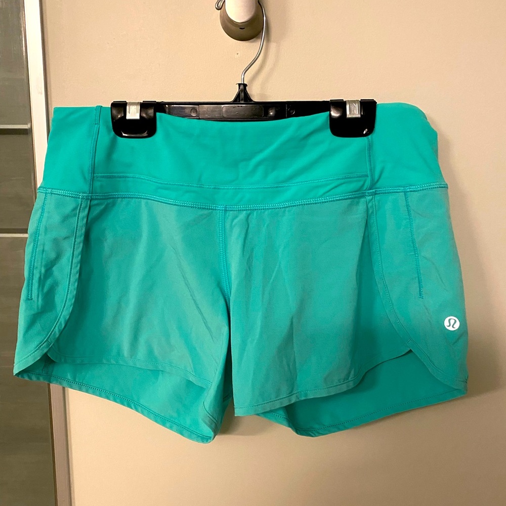 Teal LULULEMON Shorts
